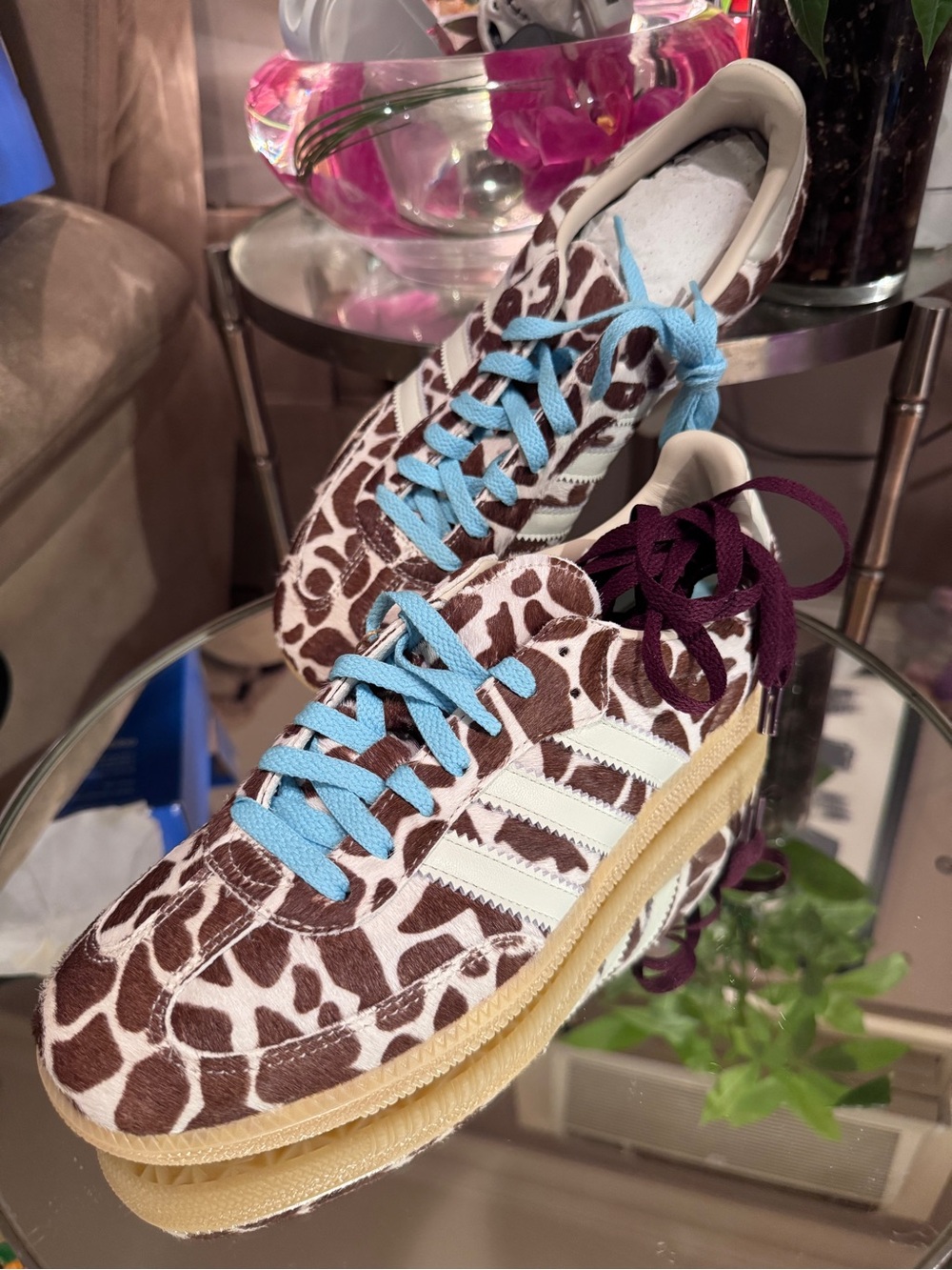 adidas SAMBA OG Giraffe-Print Trainers Sneakers Size10 Women BNIB